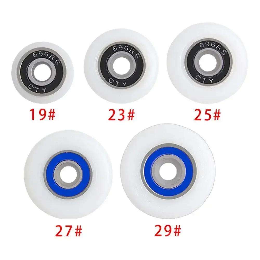 1Pcs/4Pcs 19/23/25/27/29mm Shower Door Roller Nylon Fastener Hardware Runner Wheels with Screw Silent Sliding Door Pulley