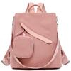 Damen Cord Rucksack mit kleiner Tasche, lässiger Mode Tagesrucksack