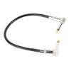 6.35mm Effect Cable Noise Suppression Metal Core Right Angle Plug Guitar Patch Cable Pedal Cord