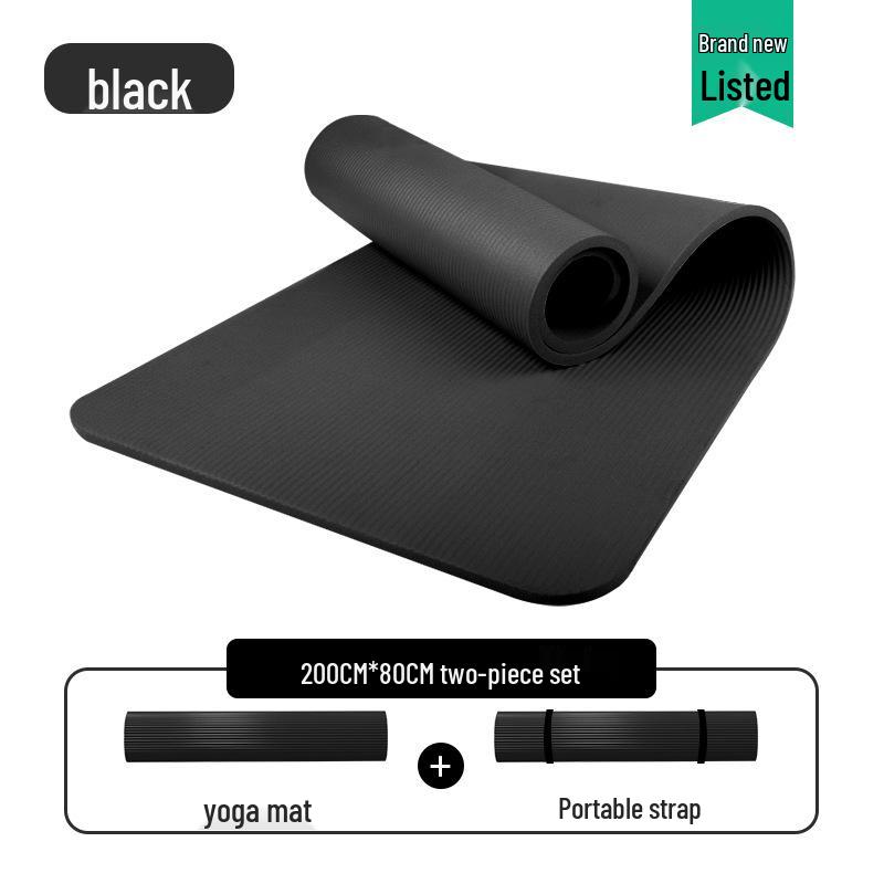 Men's Non-slip Beginner Yoga Mat - Thick, Wide, Long for Home Fitness