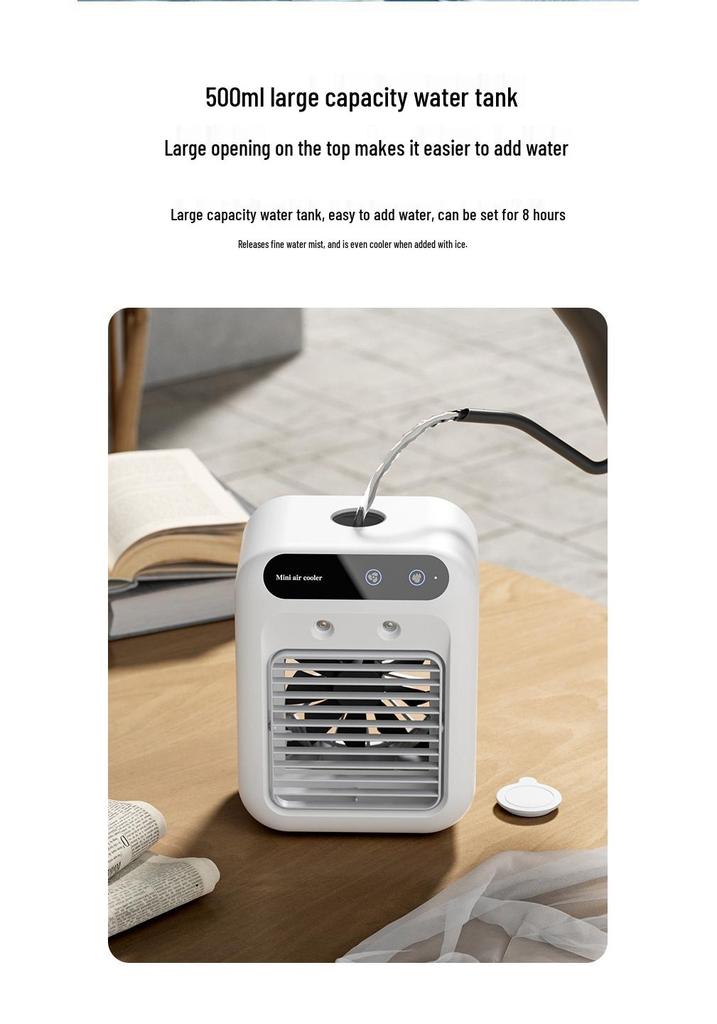 Portable Mini Air Cooler & Spray Fan