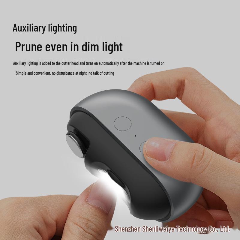 Rechargeable Multi-Functional Nail Clippers: Anti-Pinch Electric Trimmer for Elderly & Kids - Includes Grinding, Manicure Knife, Scissors