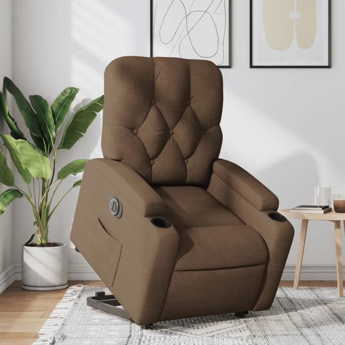 VidaXL Electric Recliner, Relaxation Chair with Adjustable Backrest and Footrest, Living Room Seat, Modern, 3204738