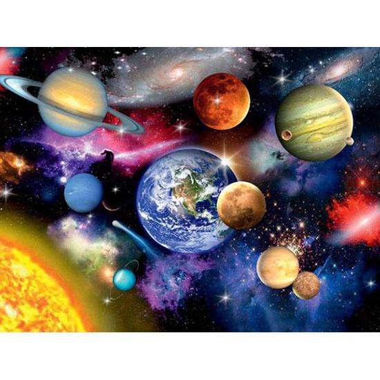 Colorful Planets Space Beauty 5D DIY Diamond Painting Embroidery Cross Stitch Home Decor