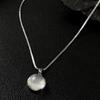 Luxury Moonstone Pendant Necklace: Elegant Women's Clavicle Chain