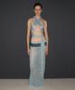 Partimento Woman Crochet Knit Maxi Skirt_Sky