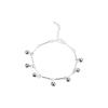 Korean Handmade Bamboo Section Silver-Plated Bracelet & Anklet with Small Bell for Women