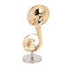 Miniature Sousaphone Sturdy Brass Smoothly Polished Glossy Sousaphone Model with Stand and Case for Home Decor