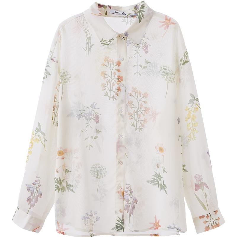 Betu Women s 2026 Summer Loose Long Sleeve Shirt L