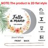 2D Flat Retro Aluminum Wall Stickers in Various Sizes. Italian Handmade Themed Hangings with Watercolor Floral Arrangements. A Perfect Choice for