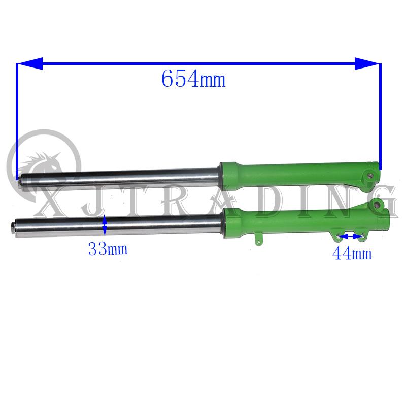 Motorcycle 33MM 630mm front fork shock absorber For 125CC Apollo Flying Eagle Kawasaki Small Motocross Pit Dirt Bike Accessories