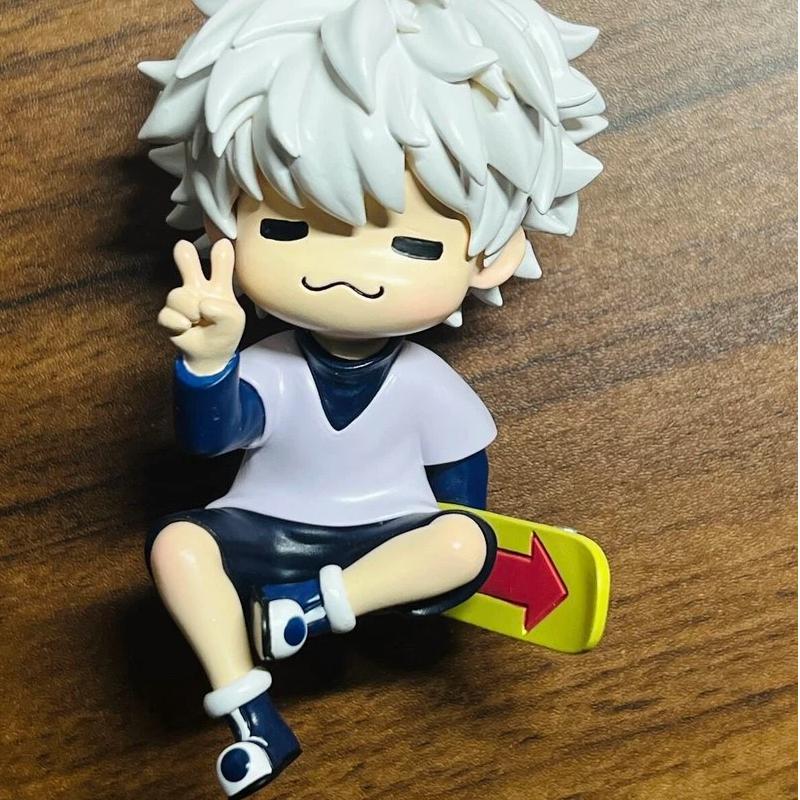 Cute Chibi Killua Zoldyck Hunter X Hunter Cat Style Figure Anime Mini Statue Desktop Ornament Collectible Model Birthday Gift