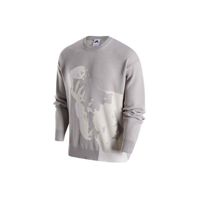Nike Ležérní sportovní pletený svetr s dlouhým rukávem Unisex topy Kost FN2574-072