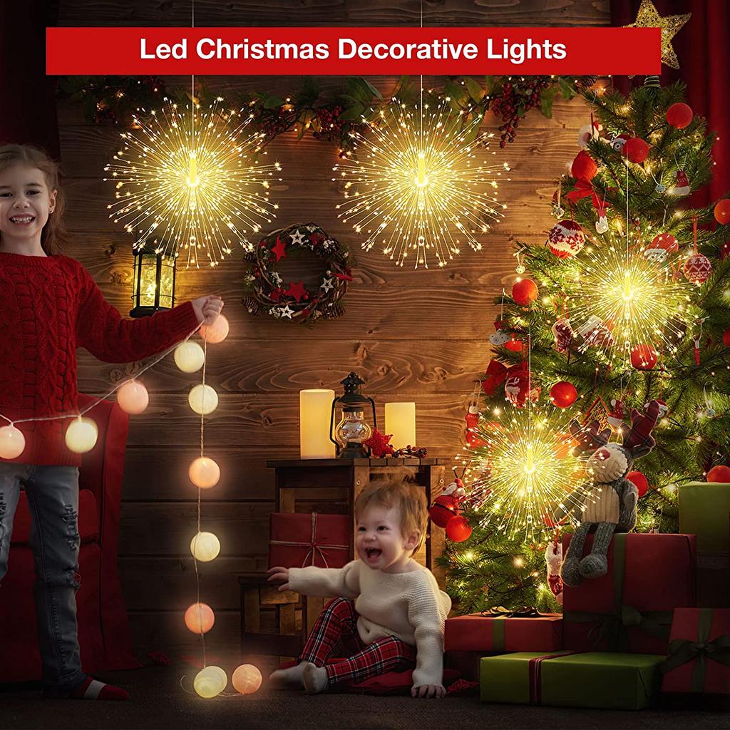 120 LED DIY 8 Modes Dimmable Lights with Remote Control, Waterproof Decorative Hanging  for Christmas, Home, Patio, Indoor Outdoor Decoration