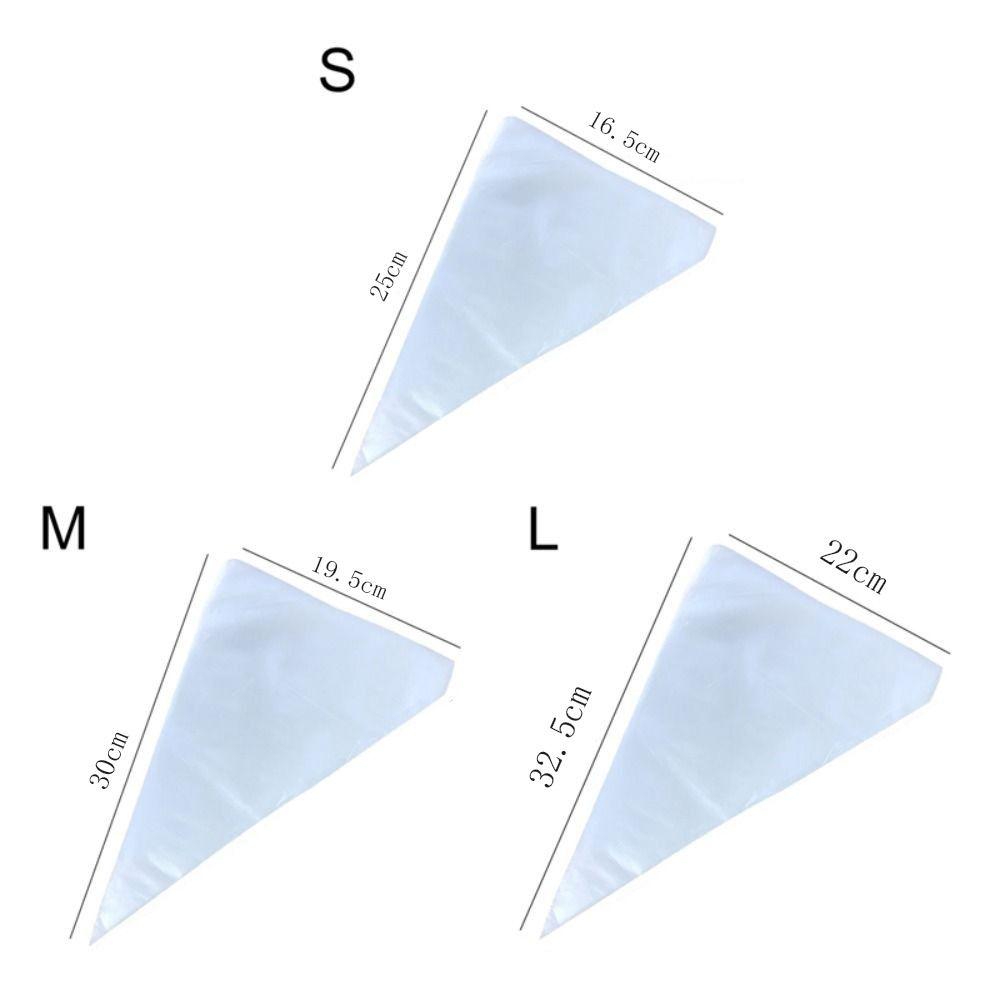 100Pcs Thickened Disposable Pastry Bags Extra Strong Icing Piping Bags Piping Bags  Baking Tools