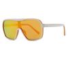 Protective Glasses New Trendy Large Frame Square Sunglasses Women One Piece Cool Sun Glasses Gradient Lens Pilot Eyewear UV400