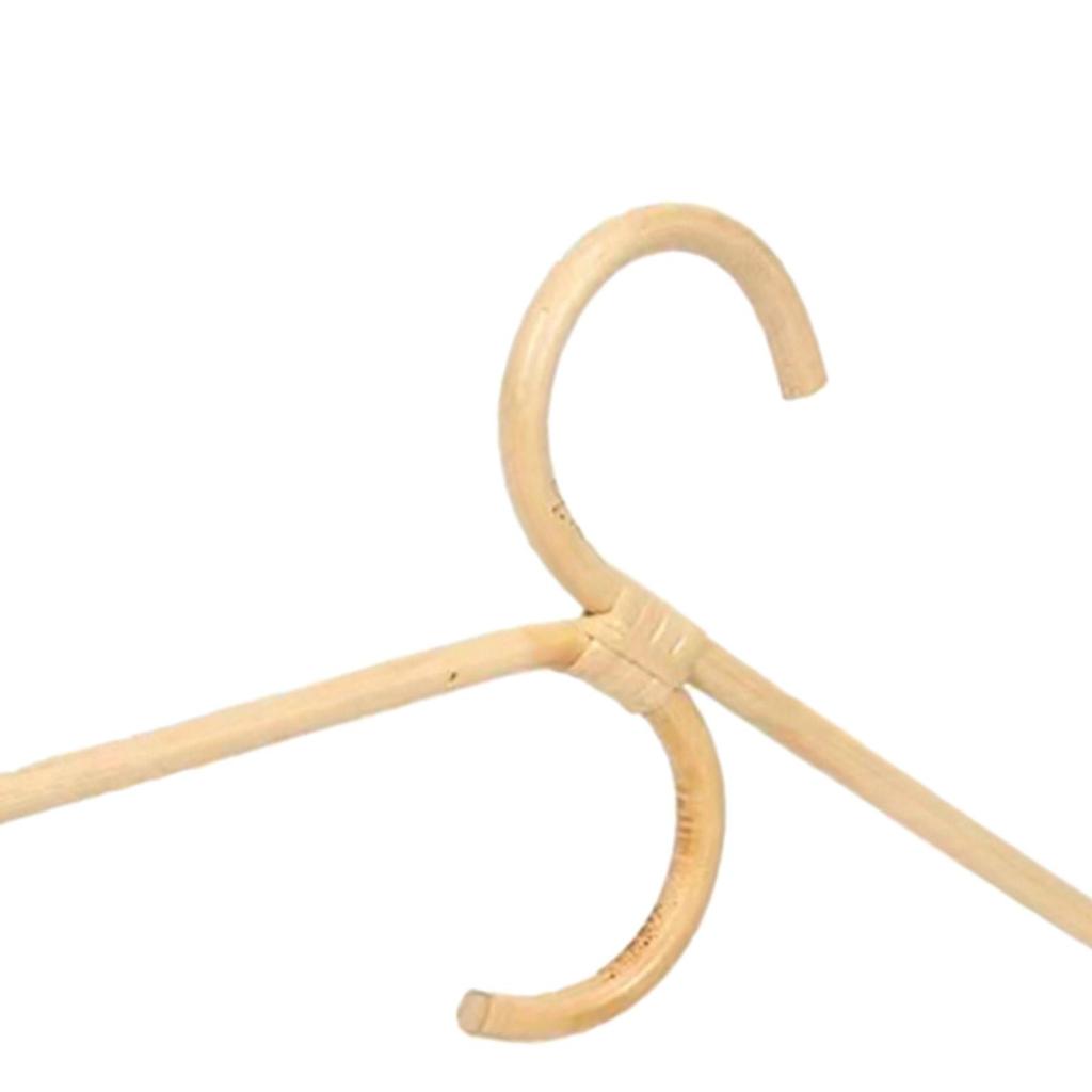 Cheap Rattan Clothes Hanger Coast Scarf Hanging Rack for Laundry Kids Adults A Joom