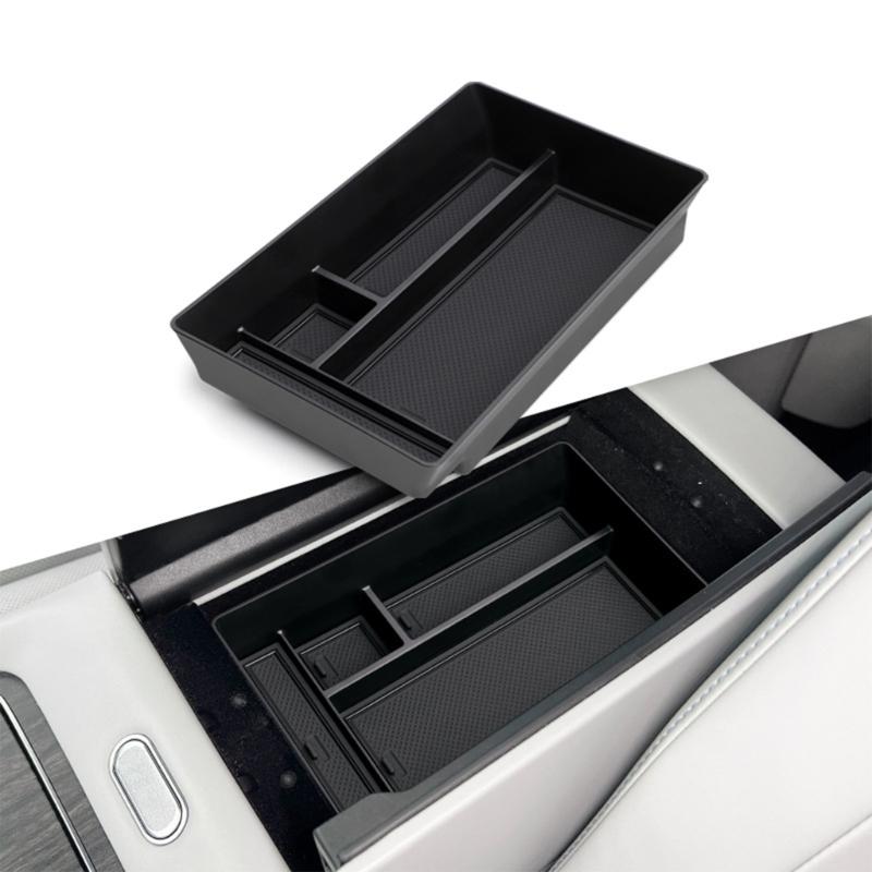 Center Console Organizers Armrest Storage Space Utilization Tray Precisions Fit Console Tray ABS Storage Box for M9