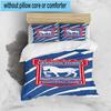 Set Biancheria da Letto con Stemma FC Ipswich 3 Pezzi, Include 1 Copripiumino e 2 Federe Perfetto per Camera da Letto, Dormitorio, Regalo di Natale per Fan