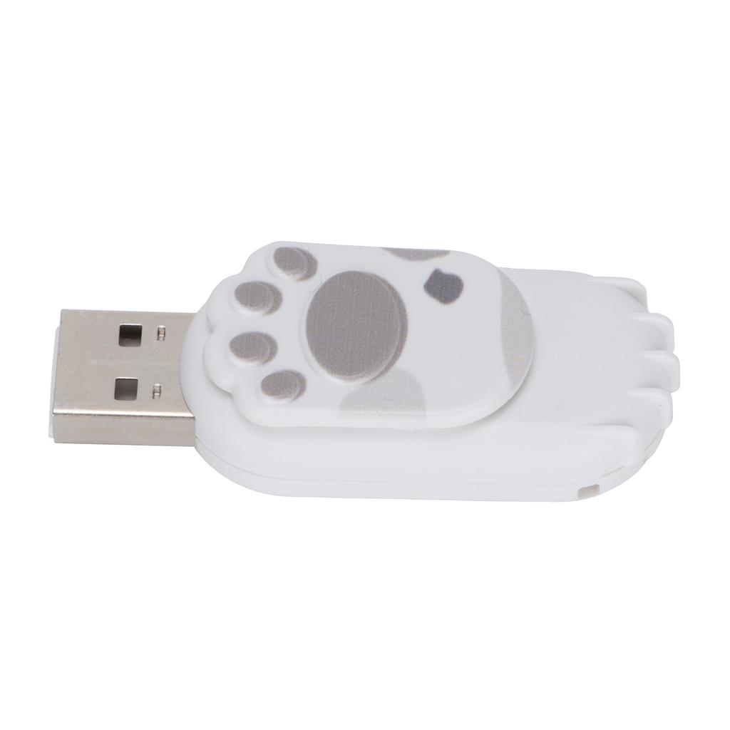 Flash Drive Portable Large Storage Stick Cat Paw Shape U Disk for Computer LaptopGrey 64GB