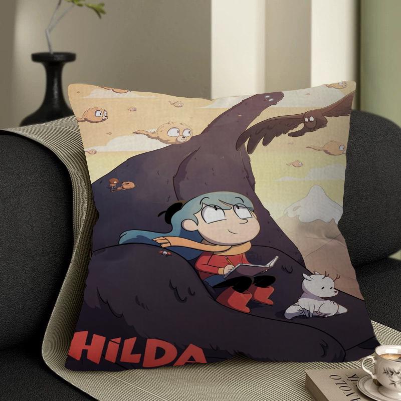Animated TV Series H-Hilda Pillow Cushion Cover Pillowcase Living Room Sofa Home Decor Customized