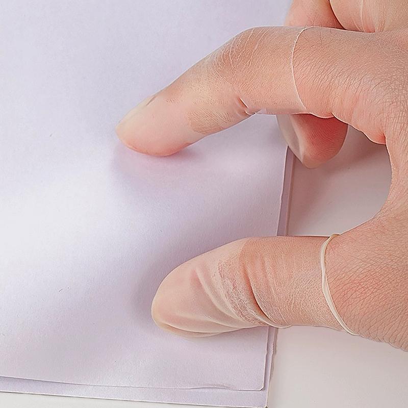 100/200Pcs Nail Art Finger Protection Cover Rubber Non-Slip Anti-Static Finger Cots Disposable Latex Finger Cover Nail Art Tool