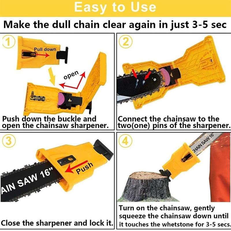 Chainsaw Sharpener, Portable Chainsaw Sharpener Kit For 12''-22'' Saws, Universal Chainsaw Sharpener,Chain Saw Sharpener Tool