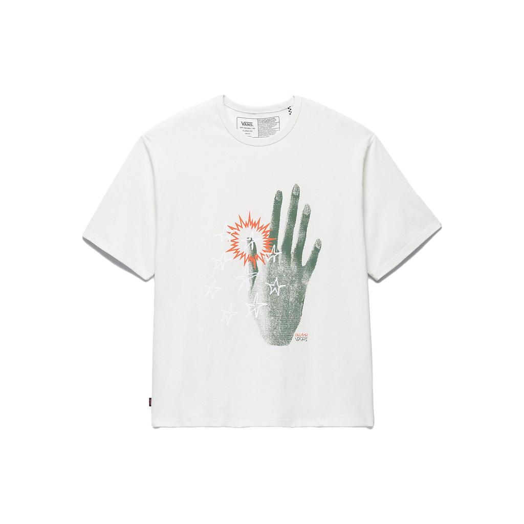 Vans X Quasi Collaboration SS23 Graphic Print Short Sleeve T-Shirt Unisex Tops Gray PVN0008D5BUH