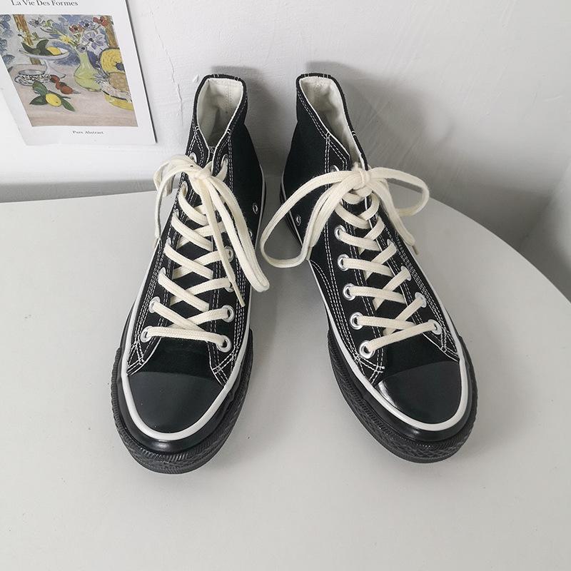 Canvas Shoes Female High-top Student Shoes Board Shoes 19