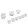 High White Porcelain Kung Fu Tea Set, Household Blue and White Ceramic Tea Maker, Cover Bowl Teacup, High-end Tea Set, Complete Set