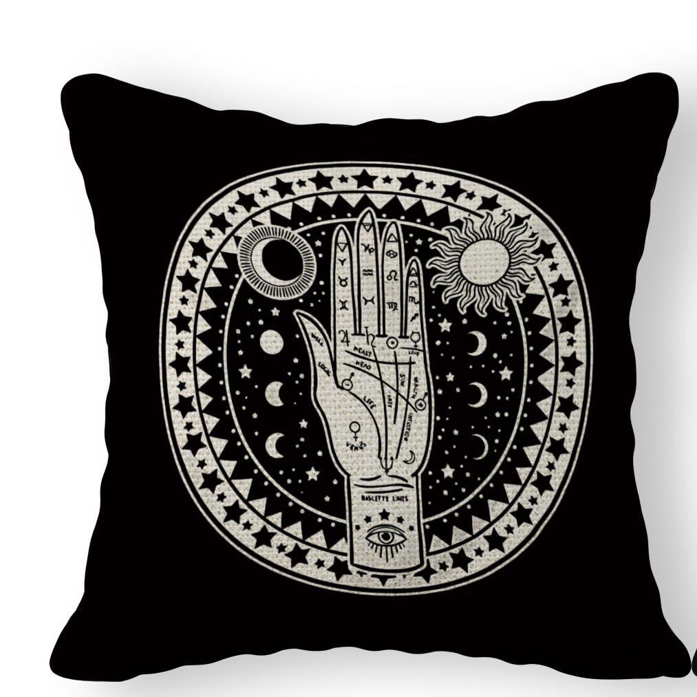 Zodiac Inspiration Print Cushion Cover, Durable & Stain-Resistant, Sofa & Bedroom Pillowcase