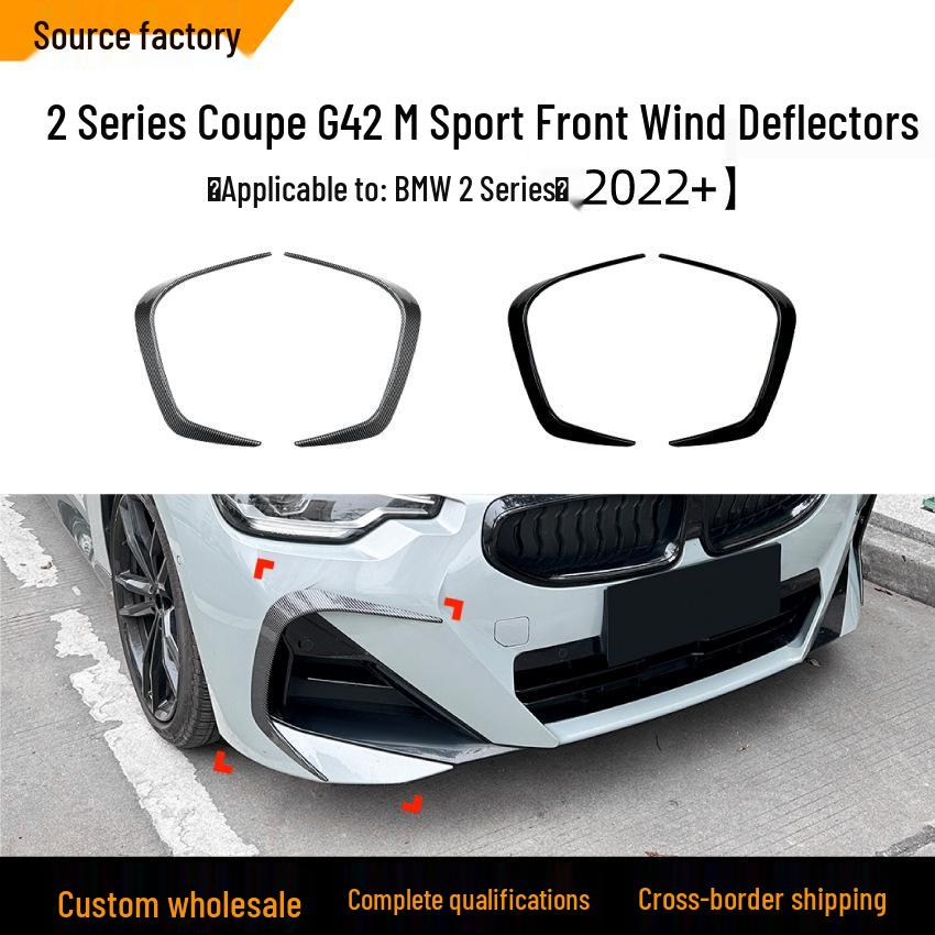 BMW 2 Series G42 M Sport 2022+ Front Air Dam Sticker Modification Accessory