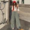 TonLion Women's Cooling Straight Leg High-Waist Cargo Pants