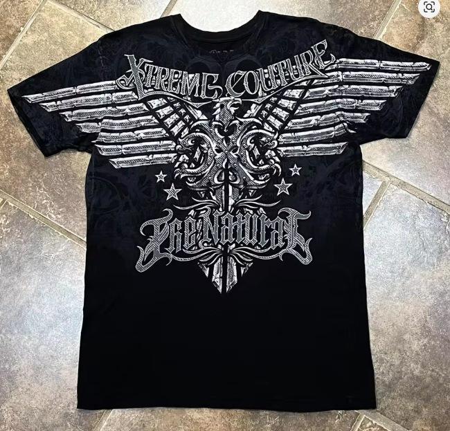 Cross-border new gothic unisex T-shirt top, short-sleeve T-shirt, Y2K trendy brand skull top, short-sleeve