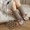 Coral Fleece Snow Socks Soft Leg Covers Warm Sleeping Socks  Christmas Gift
