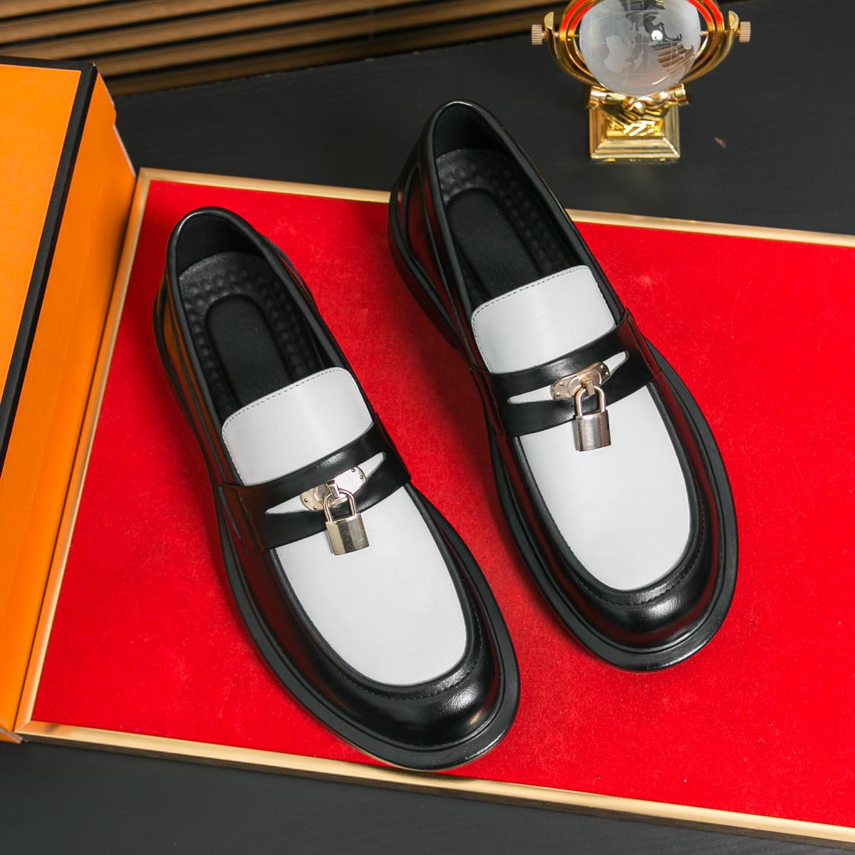 

Модная кожаная обувь для мужчин, из натуральной кожи, больших размеров, высококачественная дизайнерская формальная обувь, повседневная обувь, модная деловая 46