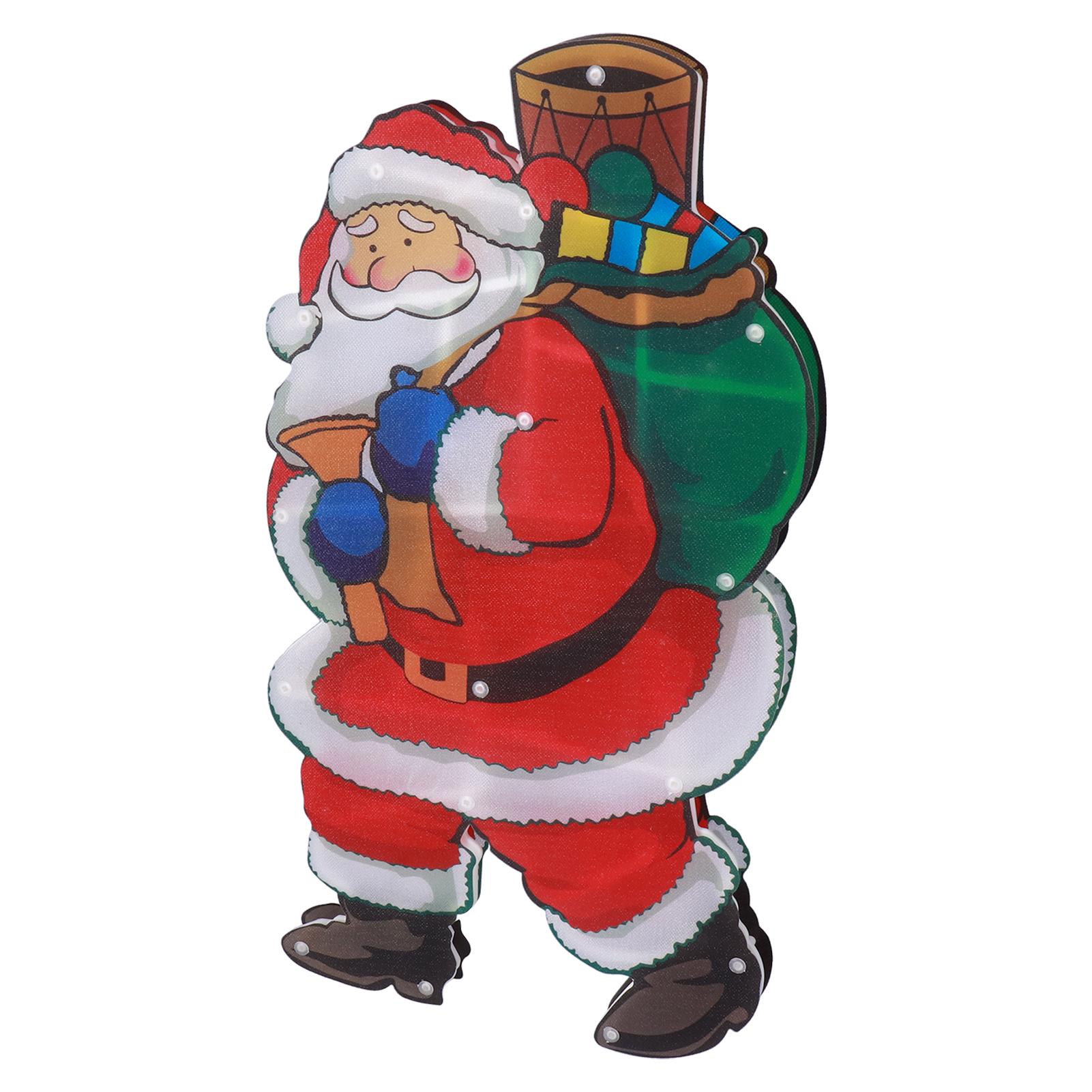 

Світлодіодні вогні для прикраси Санти на вікні, підвісні світильники на батарейках із світлодіодними чашками та присоском