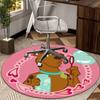 Scoo-dog Bubble Fun round carpet Chair cushion Round Entryway Rug, Soft Round Rugs for Living Room, Bedroom, Circle Carpet decor gifts