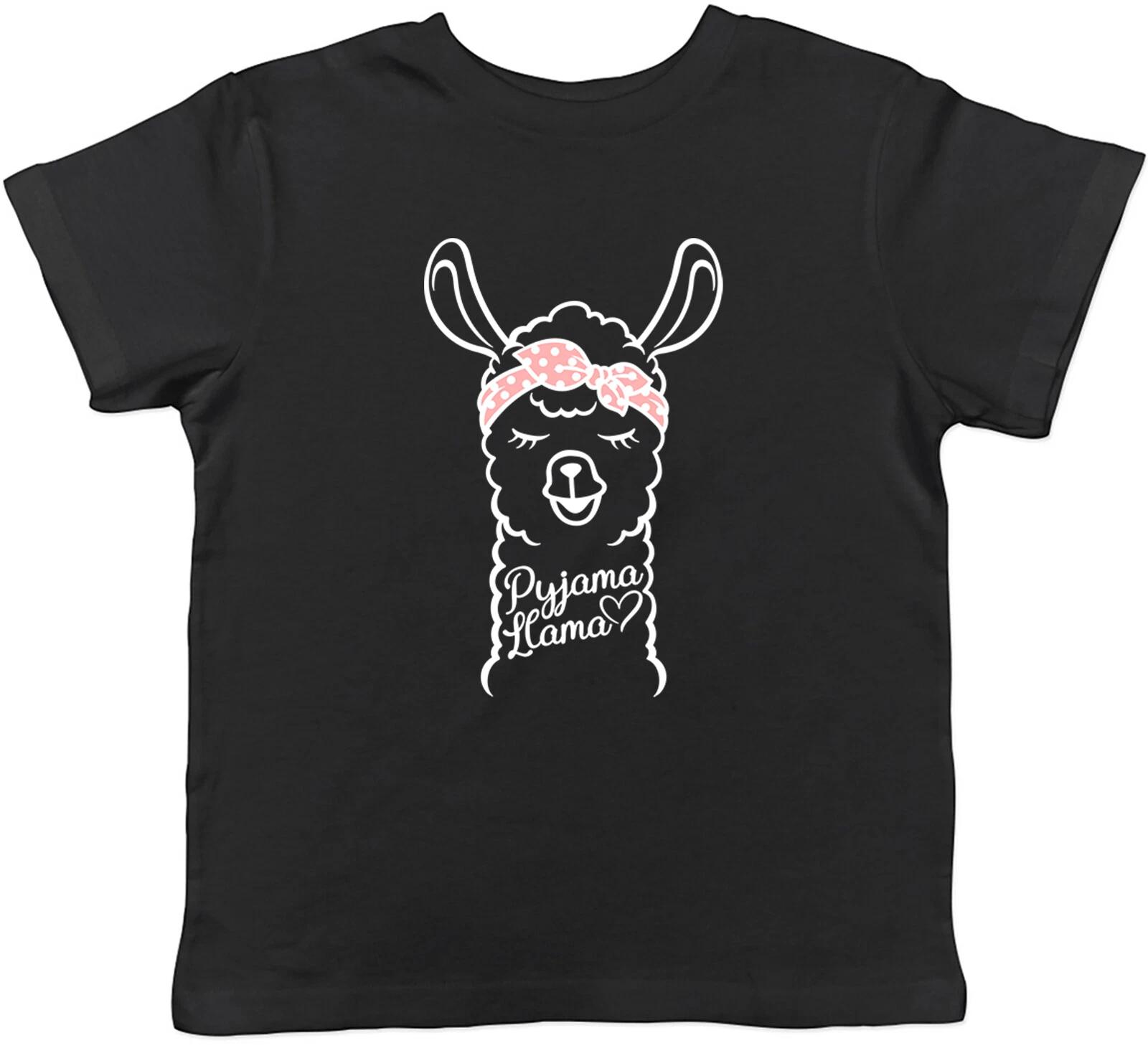 Pyjama Llama Childrens Kids T-Shirt Boys Girls 130