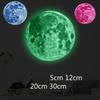 5-30cm Luminous 3D Moon Wall Stickers For Kids Baby Room Bedroom Decoration Living Room Home Decals Glow In The Dark Wallpaper