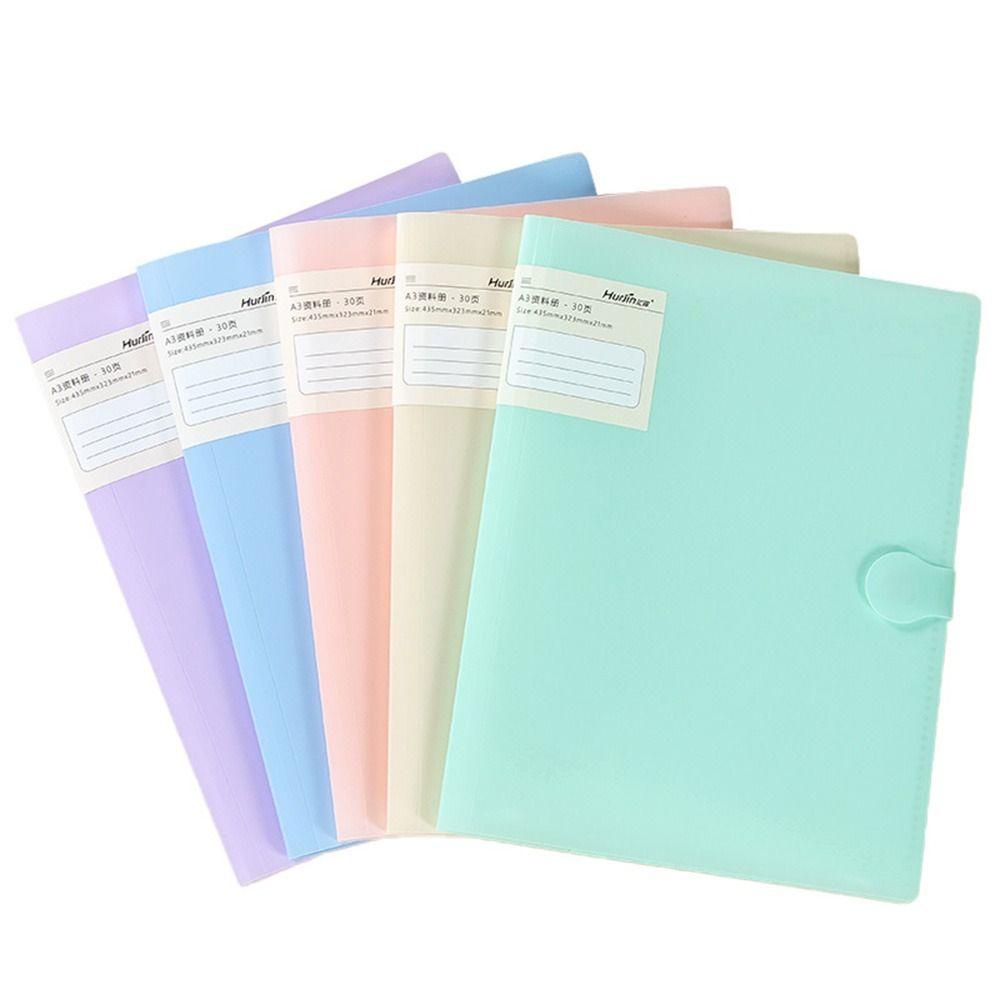 Large Capacity Test Paper Storage Booklet Waterproof Document Bag A3 File Folder  Student