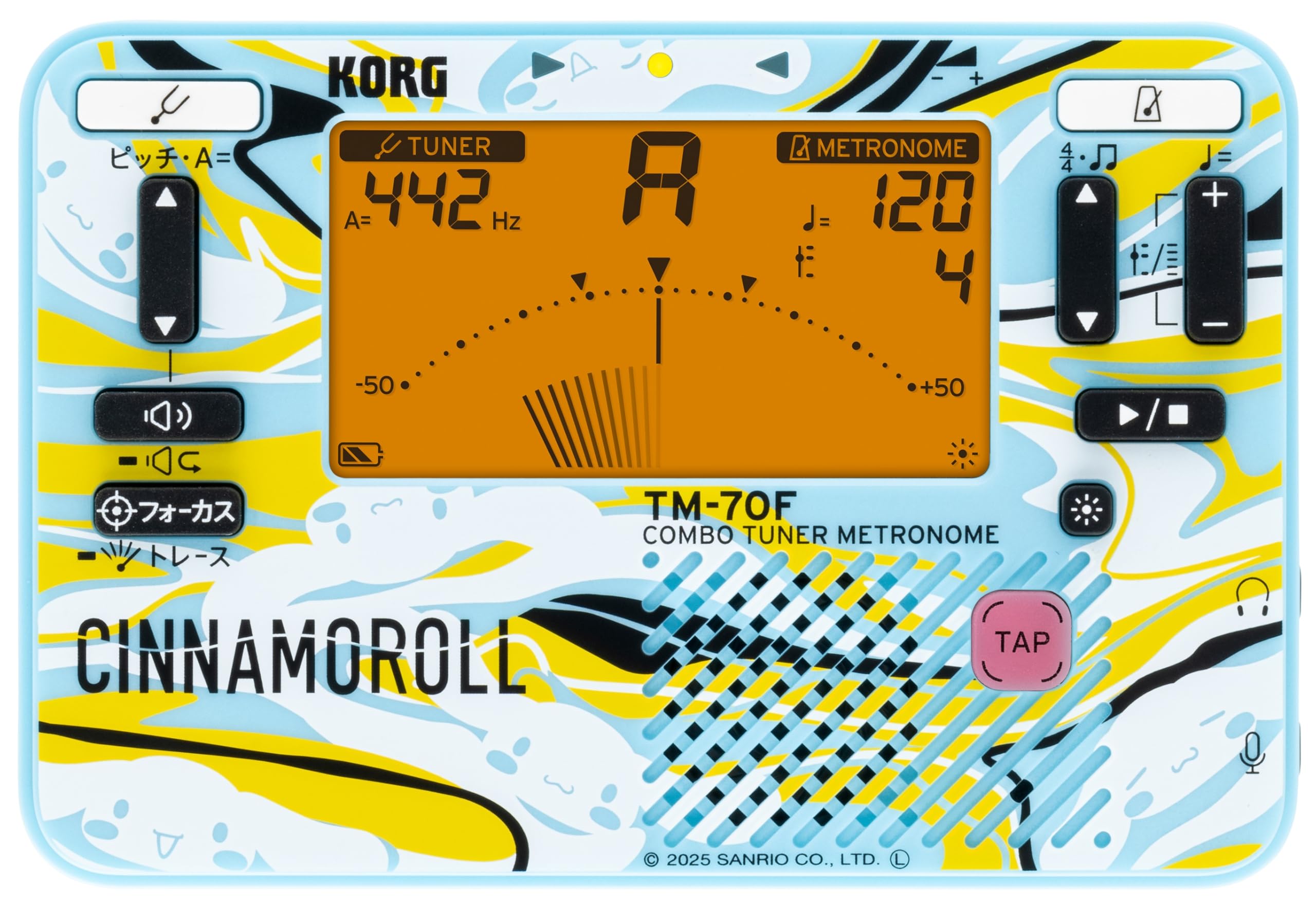 

KORG Tuner Metronome Cinnamoroll с контактом в SCN TM-70C Микрофон-петличка/Сделано в Японии/Духовой оркестр/Оркестр TM-70C