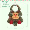Christmas Tree Pendant Three-Dimensional Santa Claus DIY Christmas Tree Decoration Christmas Non-Woven Fabric Pendant Children's Gift