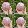 BIG SPHERE BALL  Natural Pink Rose Quartz Crystal Healing Ball Sphere Chakra Meditation Stone NEW