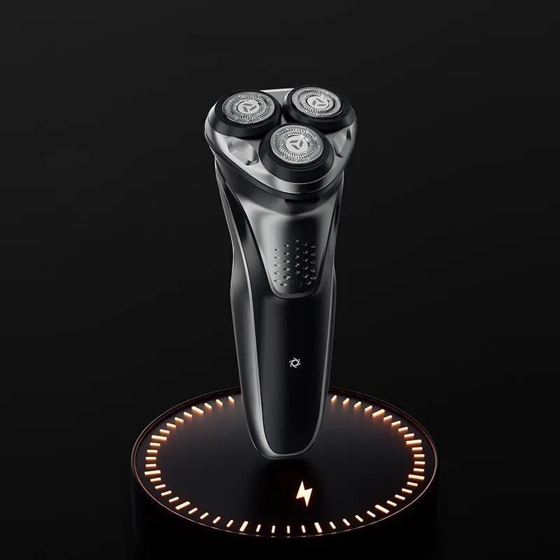 Blackstone Plus Electrical Rotary Shaver Full Body Washable IPX7 Waterproof Dry Wet Dual Use Rechargeable Shaving Machine