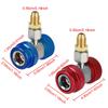 Adjustable Auto Repair Tools 2Pcs R134A High Low Car Air Conditioner Fluoride Converter Quick Coupler Connector Adapter