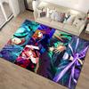 Anime Themed Carpet with Vibrant Colors Featuring Action Characters Suitable for use as an anti-slip for living room bedroom sofas