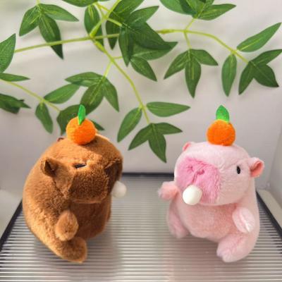 Shaking Sound, Internet Celebrity Capybara Spitting Bubbles, Capibala Pendant, Plush Toy Doll, Keychain Doll