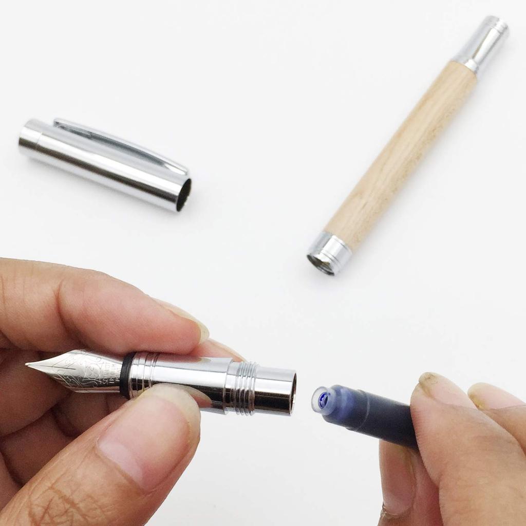 LACHIEVA LUX Fountain Pen Ink Cartridge Ink for Fountain Pens (32 cartridges, black)