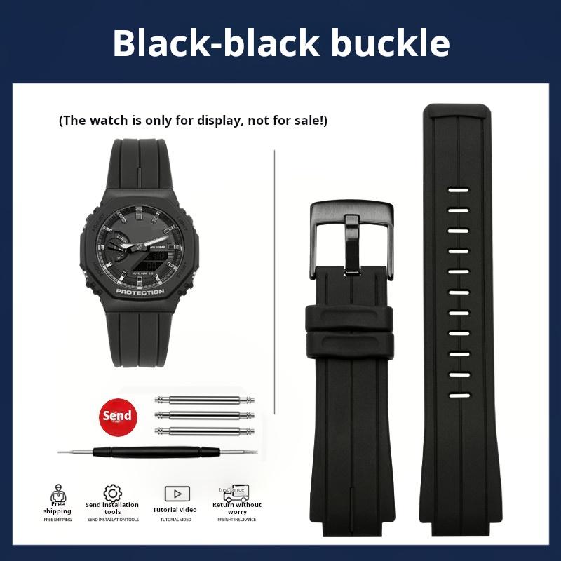 Pulseira de Silicone Para Casio G-SHOCK GA-2100 Pulseira de Silicone GA2100 GA2110 GA-B2100 DW5600 GM5600 Modificado masculino borracha Pulseira de Relógio